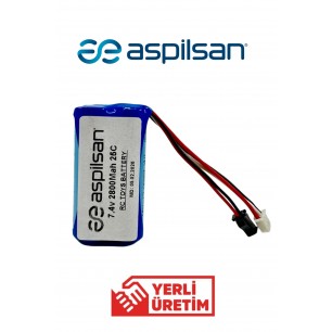 7.4v 2800Mah Rc Oyuncak Pili Siyah soketli